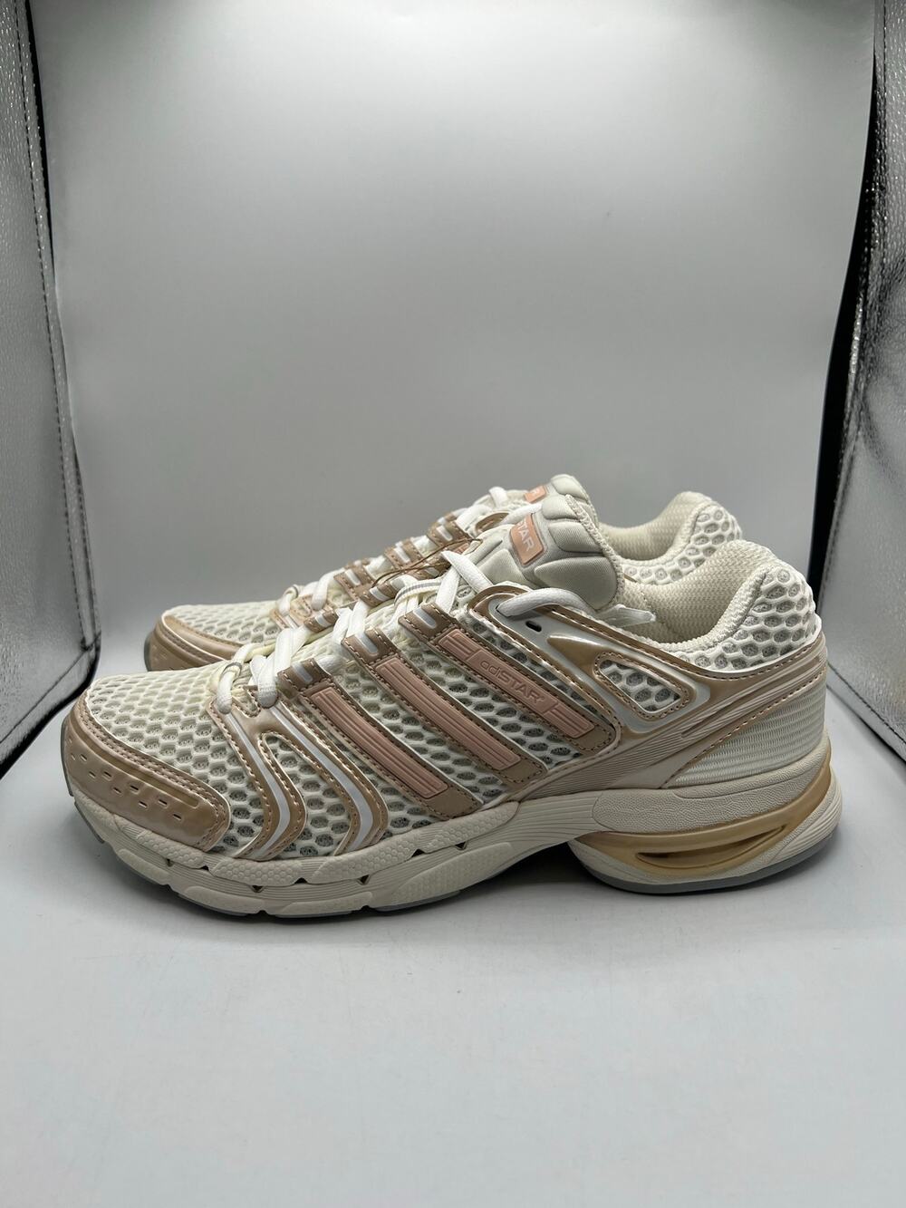 Adidas Adistar Control 5 “Off White Blush Pink Grey” size 9 women’s